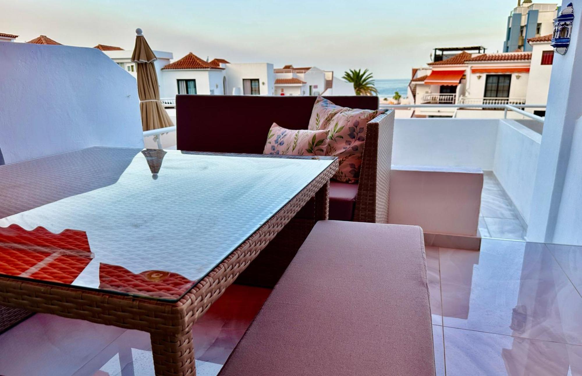 Apartmán Luxury Diamond - Ocean View, Big Terraces, Air Con, Wifi Los Cristianos  Exteriér fotografie